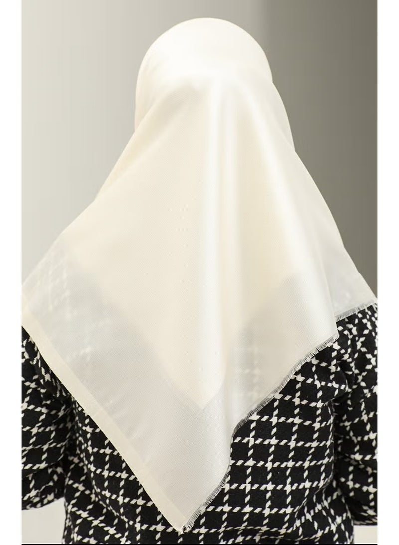 Sefa Merve وشاح سادة 1266-42 كريمي - Image 1